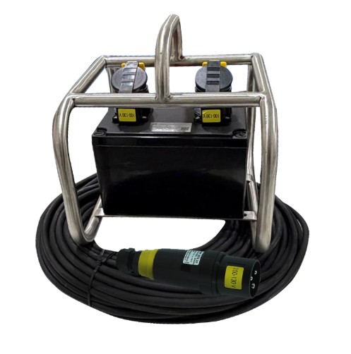 ATEX & IECEx 2‑Way Explosion‑Proof Distribution Box – 24V / 110V / 220V | Zone 1 & 21 | With SS316 Stand Frame