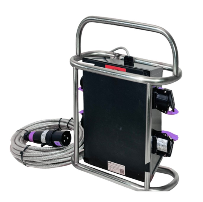 ATEX & IECEx 4‑Way Explosion‑Proof Distribution Box – 24V / 110V / 220V | Zone 1 & 21 | With 316 SS Frame Stand